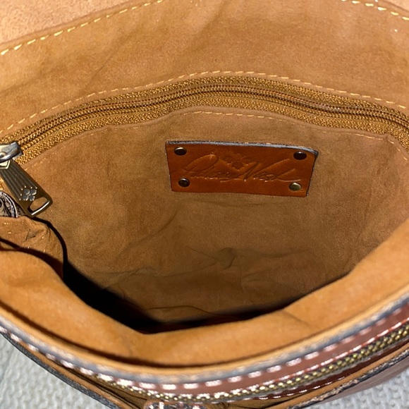 *SOLD*Patricia Nash Granada Floral Crossbody In Dusty Rose - Picture 13 of 15